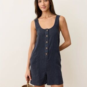 Marine Layer Sydney Romper in Navy